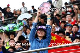 Circuit atmosphere - fans in the grandstand. 20.04.2024. Formula 1 World Championship, Rd 5, Chinese Grand Prix, Shanghai, China, Sprint and Qualifying Day.