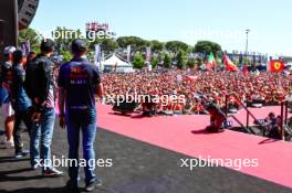 Max Verstappen (NLD), Red Bull Racing Sergio Perez (MEX), Red Bull Racing Pierre Gasly (FRA), Alpine F1 Team Esteban Ocon (FRA), Alpine F1 Team  18.05.2024. Formula 1 World Championship, Rd 7, Emilia Romagna Grand Prix, Imola, Italy, Qualifying Day.