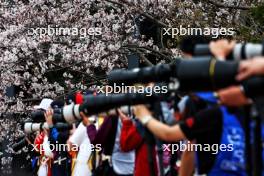 Circuit atmosphere - blossom and photographers. 05.04.2024. Formula 1 World Championship, Rd 4, Japanese Grand Prix, Suzuka, Japan, Practice Day.
