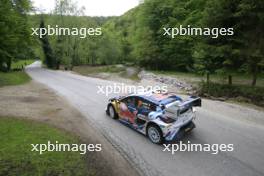 Adrien Fourmaux (FRA) / Alexandre Coria (FRA) M-Sport Ford World Rally Team Ford Puma Rally1 Hybrid. 18-21.04.2024. World Rally Championship, Rd 4, Croatia Rally, Zagreb, Croatia. www.xpbimages.com, EMail: requests@xpbimages.com © Copyright: XPB Images