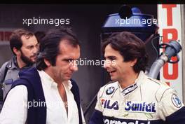 Formula One World Championship 1983 - Nelson Piquet (bra) con Emerson Fittipaldi (bra)