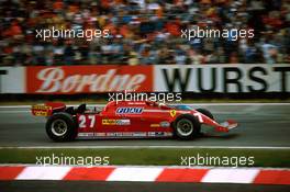 Formula One World Championship 1981 GP F1 Germany , Hockenheim (d) Gilles Villeuve Ferrari 126ck .Scuderia Ferrari Spa SEFAC