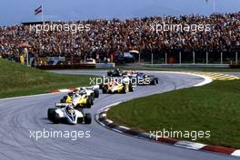 Nelson Piquet (BRA Brabham BT50 Bmw leads a group