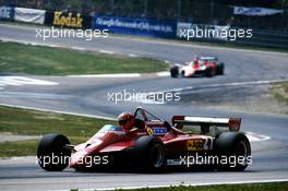 Formuna One World Championship 1982 GP F1 Imola (I) Gilles Villeneuve Ferrari 126C2 .Scuderia Ferrari Spa SEFAC 2nd position