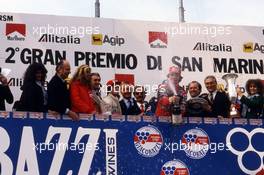 Race Podium: 1st position Didier Pironi (FRA) Ferrari 2nd position Gilles Villeneuve (CDN) Ferrari 3rd position Michele Alboreto (ITA) Tyrrell
