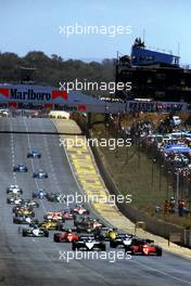 Patrick Tambay (FRA) Ferrari 126 C3 leads the group at start