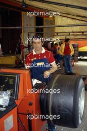 Pirelli engineer at work