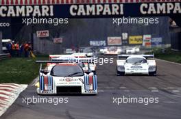 Piercarlo Ghinzani (ITA) Teo Fabi (ITA) Lancia LC2 Ferrari Turbo CL C Lancia Martini