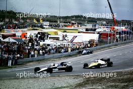 Formula One World Championship 1983 - Nelson Piquet (bra) Brabham BT52 leads Alain Prost (fra) Renault RE40