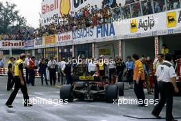 Patrick Tambay (FRA) Ferrari 126 C3 in the pits