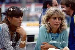 Sylvia girlfriend of Nelson Piquet and Susy wife of Riccardo Patrese Brabham