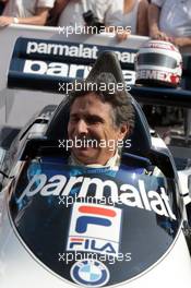 Nelson Piquet (BRA) in his 1983 Brabham BT52.