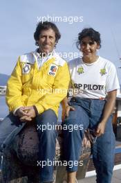 Jean Ragnotti (FRA) Renault and Michele Mouton (FRA) Audi