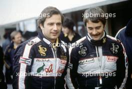Formula One Championship 1983- Nigel Mansell (gbr) with Elio de Angelis (ita) Lotus 92 - John Player Team Lotus