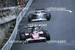 Derek Warwick (GBR) Toleman TG 183B Hart leads Nelson Piquet (BRA) Brabham BT 52 Bmw 2nd position
