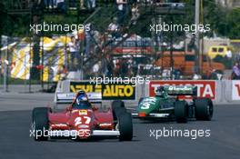 Patrick Tambay (FRA) Ferrari 126 C2 B leads Michele Alboreto (ITA) Tyrrell 011 Ford Cosworth
