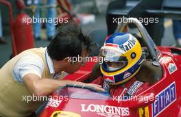 Formula One World Championship 1984 Michele Alboreto (ita) Ferrari 126 C4 with Mauro Forghieri Team Ferrari