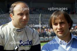 Teo Fabi (ITA) Brabham and Corrado Fabi (ITA)