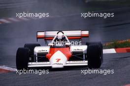 Alain Prost (FRA) McLaren MP4/2 TAG Porsche 1st position