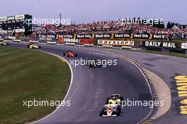 Ayrton Senna da Silva (BRA) Toleman TG 184 Hart 3rd position leads a group