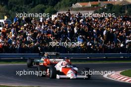 Niki Lauda (AUT) McLaren Mp4/2 Tag Porsche 2nd position and World Champion