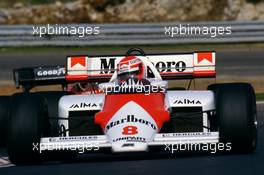 Niki Lauda (AUT) McLaren Mp4/2 Tag Porsche 2nd position and World Champion