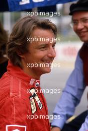 Rene Arnoux (FRA) Ferrari and Antonio Tomaini