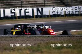 Michele Alboreto (ITA) Ferrari 126 C4 at Sachs Kurve