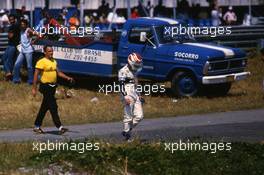 Nelson Piquet (BRA) Brabham after the default