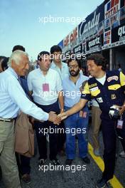 Gianni Agnelli Fiat and Giancarlo Minardi in the middle Franco Listro and Umberto Zapelloni