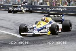 Formula One Championship 1985 - GP F1 Detroit - Nigel Mansell (gbr) Willimas FW10 - Canon Williams Team