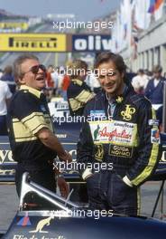 Gerard Ducarouge and Elio de Angelis (ITA) Team Lotus
