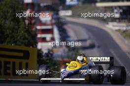Nigel Mansell (GBR) Williams FW10 Honda 2nd position