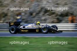 Ayrton Senna da Silva (BRA) Lotus 98T Renault 2nd position