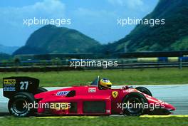 Formula One World Championship 1986 - GP F1 Jacarepagua (BRA) Michele Alboreto Ferrari F1 86