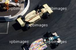 Thierry Boutsen (BEL) Arrows A8 Bmw battles with Teo Fabi (ITA) Benetton B186 Bmw at chicane