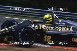 Ayrton Senna da Silva (BRA) Lotus 98T Renault 2nd position