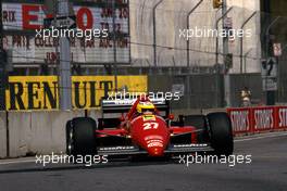 Michele Alboreto (ITA) Ferrari F186