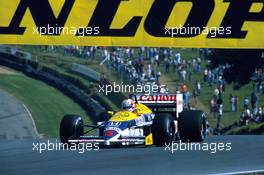 Formula One Championship 1986 - GP F1 Brands Hatch - Nigel Mansell (gbr) Williams FW11 - Canon Williams Team