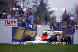 Alain Prost (FRA) McLaren MP4/2C Tag Porsche 1st position  at Variante Alta