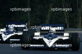 Riccardo Patrese (ITA) Brabham BT55 Bmw leads temmate Derek Warwick (GBR)