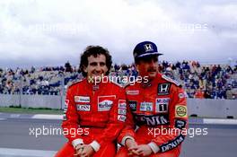 Formula One World Championship 1987 - Alain Prost (F) McLaren MP4-3 Team Marlboro McLaren International with Nigel Mansell (GB) Williams FW11B