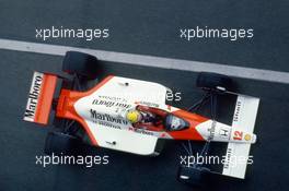 Ayrton Senna da Silva(BRA) McLaren MP4/4 Honda