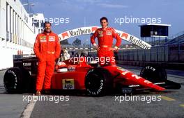 Formula One Championship 1989 - GP F1 Montecarlo - Nigel Mansell (Gbr) Ferrari 640 Scuderia Ferrari Spa SEFAC The first Ferrari design from John Barnard (gbr)
