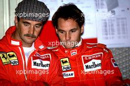 Formula One Championship 1989 - Nigel Mansell (Gbr) with Gerard Berger (aut) Ferrari 640 Scuderia Ferrari Spa SEFAC