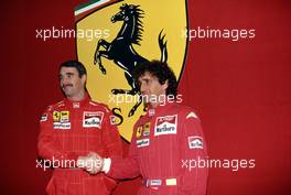 Nigel Mansell (GBR)  Alain Prost (FRA) Ferrari