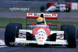 Ayrton Senna da Silva (BRA) McLaren MP4/5B Honda at Variante Bassa