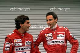 Ayrton Senna da Silva (BRA) Gerhard Berger (AUT) McLaren