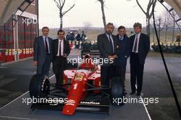 Ferrari 641 and Steve Nichols (USA) and Enrique Scalabroni (ARG)