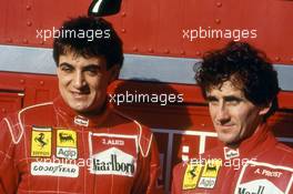 Jean Alesi (FRA) Alain Prost (FRA) Ferrari